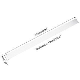 MECCANIXITY Pure Nickel Strip 0.15mm x 7mm x 100mm Battery Soldering Tab Nickel Solder Tab for Battery Pack and Spot Welding 20 Pcs