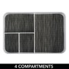 mDesign Set of 2 Desk Organisers - 6 Compartments Organiser