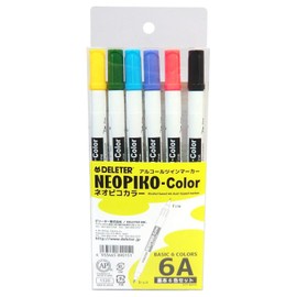 Derita alcohol marker Neopiko color basic 6A set