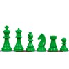 Sunrise Chess Staunton 6 Plastic Chess Pieces in Green -