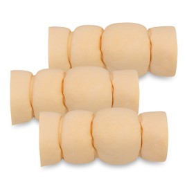 Premium Beef Cheek Rolls for Dogs 10-12" - (3-Pack) Long Lasting, Safe & Natural Rawhide Alternative Chews, Ideal for Large Dogs & Aggressive Chewers, Supports Dental Health & Digestion