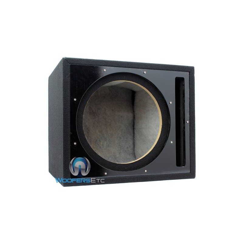 Absolute USA PSEB12BK Single 12-Inch Ported Subwoofer Enclosure with Black