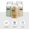 Airtight Glass Jars with Lids Set of 3. 78oz Glass