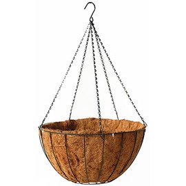 Topiary Art Works 20" Classic Master Gardner Planter Green with Coco Moss Liner and 5-strand Chain Hanger