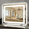 ROLOVE 22x20 Inch Lighted Vanity Mirror, 3-Mode Touch Dimming LED
