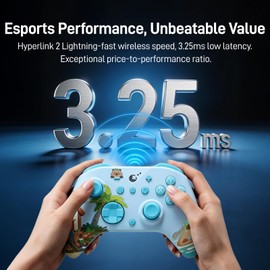 GuliKit ES PRO Wireless PC Controller –3.25ms Low Latency, TMR Joysticks