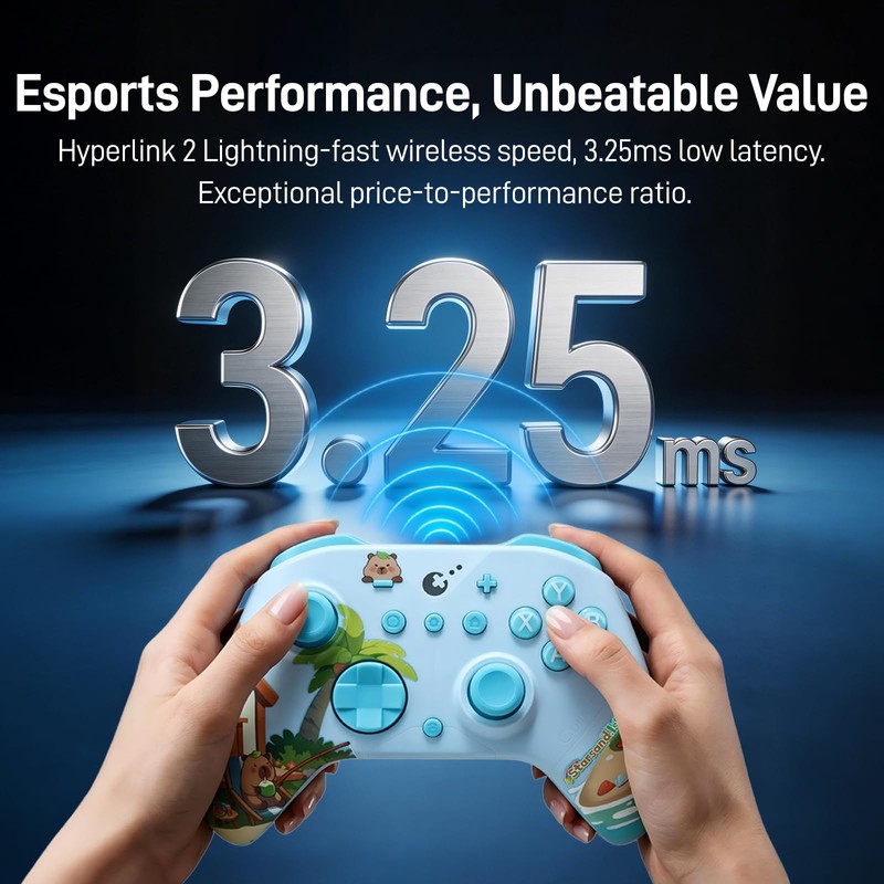 GuliKit ES PRO Wireless PC Controller –3.25ms Low Latency, TMR