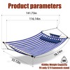 TegerDeger Anti-flip 12FT Hammock Large Hammock 450LB Capacity with Iron