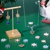 SUNNYCLUE 1 Box 48Pcs 12Styles Snowflake Charms Christmas Enamel Charm