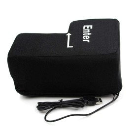 Sarari Big Enter Key Vent Cushion Soft Computer USB Button Return Key Offices Decompression Cushion Stress Relief Cushion for Home Office