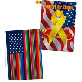 American Flags Mexican Serape Blanket Flag Support Our Troop Wall Hanging Decor Home Poster Porch Bandera para Mexico USA Poster Independence Day Prade 4th of July Decoration Gift Canvas US Tapestry