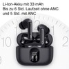 auvisio Commuter Headphones: Wireless In-Ear Headphones with Charging Case, Noise