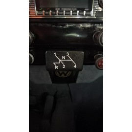 None Made For Early VW Bug Bus Type 3 Ghia Shift Pattern Decal Beetle Ashtray Dash