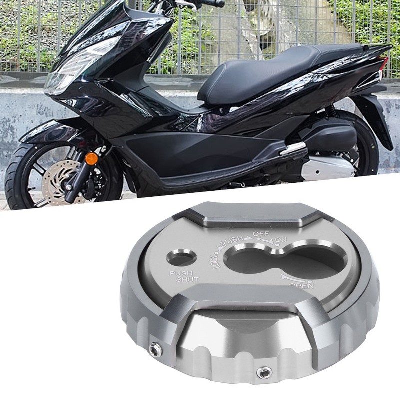 CNC Aluminium Alloy Motorcycle Ignition Key Lock Cap Cover for