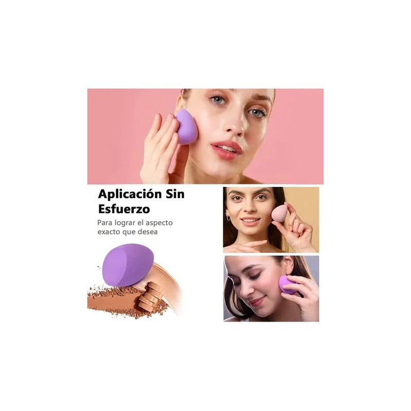 Set Estuche Transpirable Esponja Beauty Blender Maquillaje