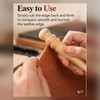 Wooden Leather Edge Burnisher – 14.5cm Grooved Slicker