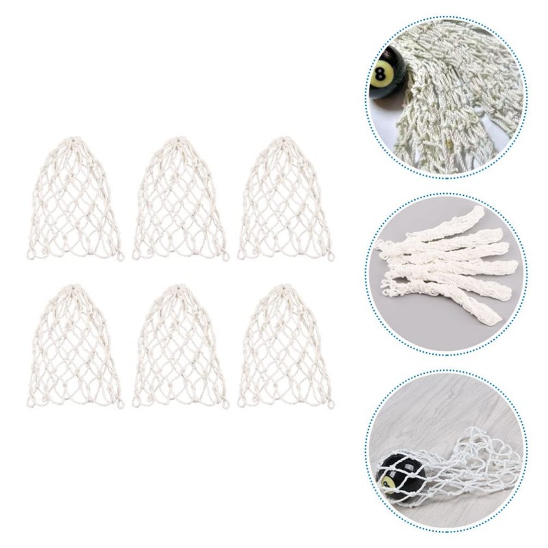 Gatuida 6pcs Billiard Net Bag Billiard Table Billiards Accessories Spair