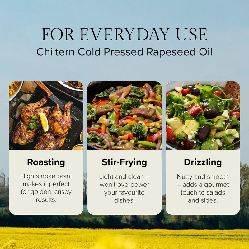 Chiltern Cold Pressed Porcini Infused Rapeseed Oil – 250ml –