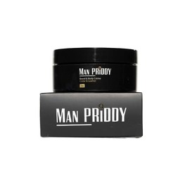 MAN PRIDDY Cedar Leather Beard & Body Creme 2 oz; 2-in-1 cream blend of all natural & organic ingredients designed to moisturize body, beard and skin beneath while promoting beard growth.