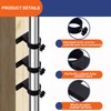 VANROUG Parasol Clamp Bracket, Patio Umbrella Holder, Outdoor Clamp Bracket
