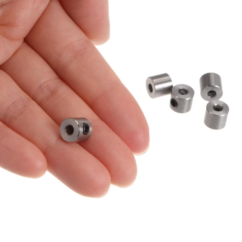 uxcell 10pcs Set Screw Collars 3mm Bore Stainless Steel Shaft
