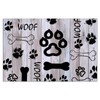 Nintydays Door Mat Dog Bones Paws Footprint Cartoon Recessed Area
