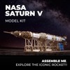 UGEARS NASA Saturn V Model Rocket Kit - Space Ship