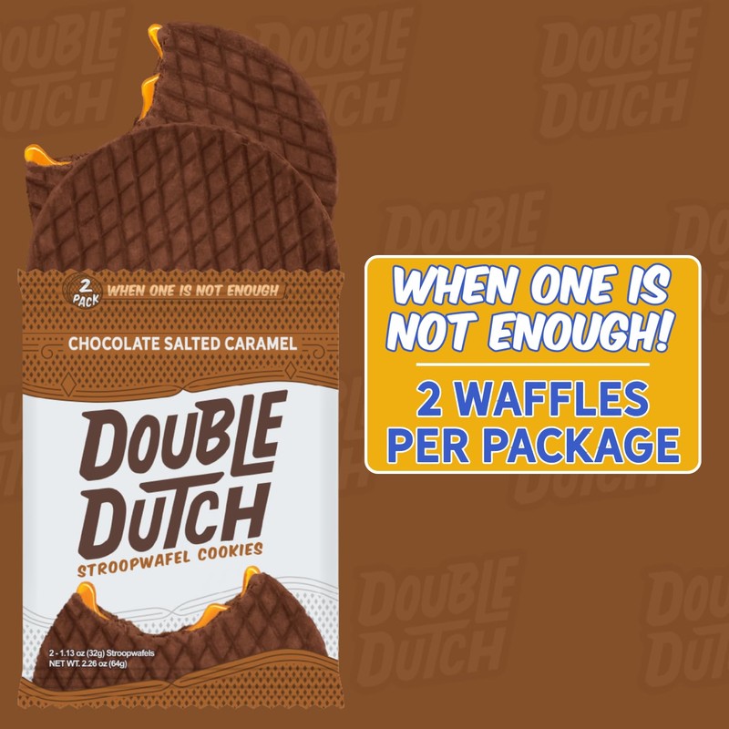 Double Dutch Stroopwafel Cookies – 2 Pack – 16 Waffles