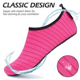 SAGUARO Children's Bathing Shoes Girls Swimming Shoes Boys Quick Dry Outdoor Aqua Shoes Pool Yoga 21-35 EU, light red