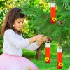 Sunnyray 10 Pack Small Hummingbird Feeder for Outdoors Mini Plastic