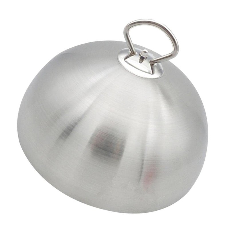 yuksok Stainless Steel Cloche Food Serving Plate Dish Dining Dinner,