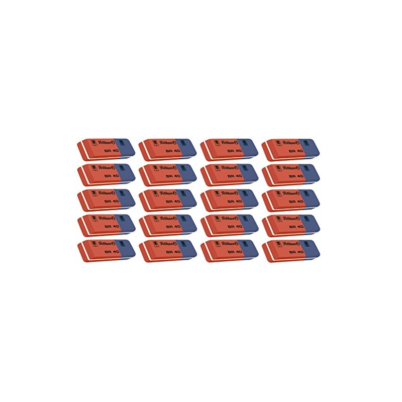 Pelikan BR40 Eraser Rubber, blue / red