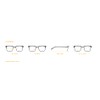 Generisch Dilem original glasses OG169 with interchangeable temples ZB017 -