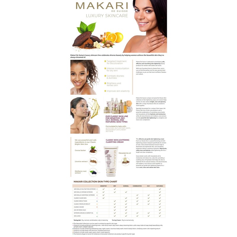 Makari Clarifying Cream for Hand, Foot and Elbow - All