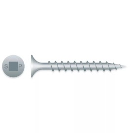 Strong Point #8 x 3" SQUARE DRIVE BUGLE HEAD DACRO COARSE THREAD SCREWS 400ct | 830QCDV