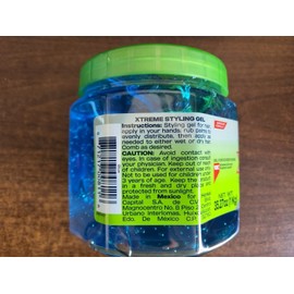 XTREME STYLING GEL PRO EXPERT  BLUE  35.27 OZ ALCOHOL FREE WITH ALOE VERA NEW