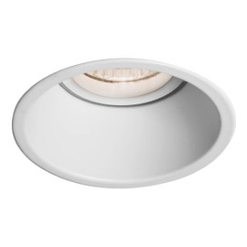 Astro Minima Round Fixed Indoor Downlight (Matt White), GU10 Lamp, Designed in Britain - 1249002 - 3 Years Guarantee