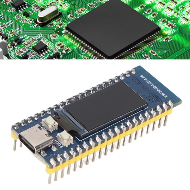 Microcontroller Mini Development Board 0.96in LCD Display 2.4 GHz WiFi