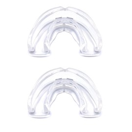 LuLiyLdJ 2 Pack Teeth Splints Clear Bite Box Sports Mouth Guard Mouth Guard Box Martial Arts Splints Football Hockey Taekwondo Baseball Handball Rugby Teeth Grinding