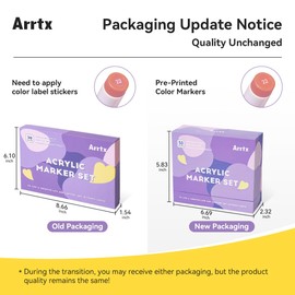 Arrtx 30 Colors Acrylic Paint Pens for Rock Painting, Extra Fine Tip Markers for Rock Painting, Ceramic, Glass, Canvas, Mug, Wood, Easter Egg, Waterproof Paint DIY Crafts Making