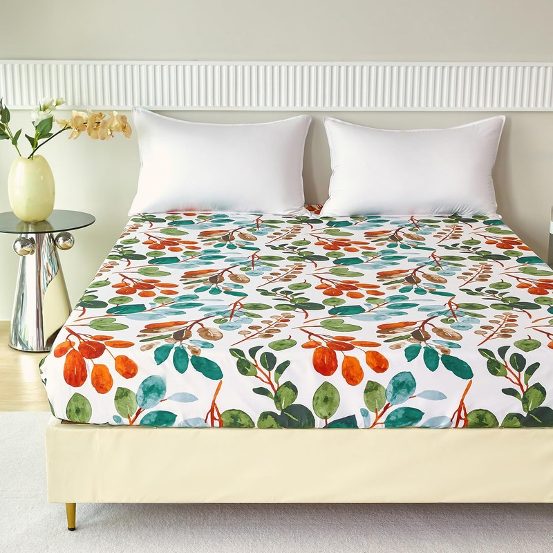 Fitted Sheet 200 x 220 cm - Colourful Spring Floral