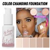 Color Changing Foundation, Base Nude Face Liquid Cover Concealer, Flawless