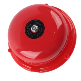 Fire Alarm Bell, 4 Inch Metal Fire Protection, Internal Impact Type Electric Bell, 100 dB (12 V)