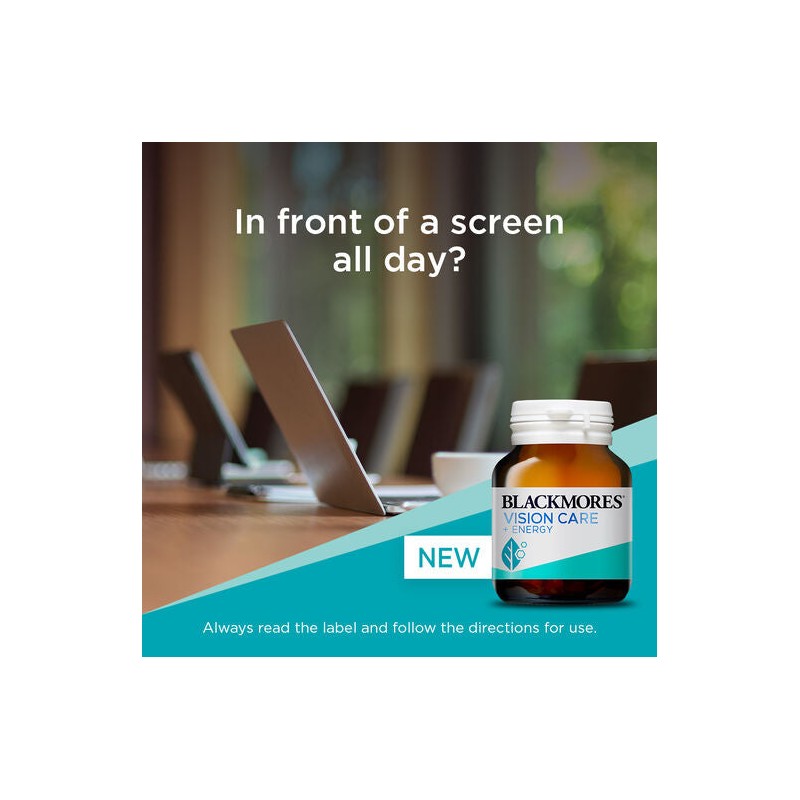 Blackmores Vision Care + Energy 60 Capsules