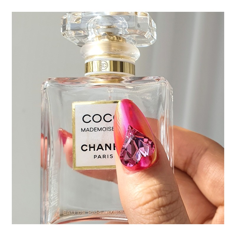 Hot Hot Pink Handmade Nail Tips - Natural / 핫