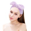 AOPRIE SPA Headbands for Washing Face Makeup Headbands with Bow