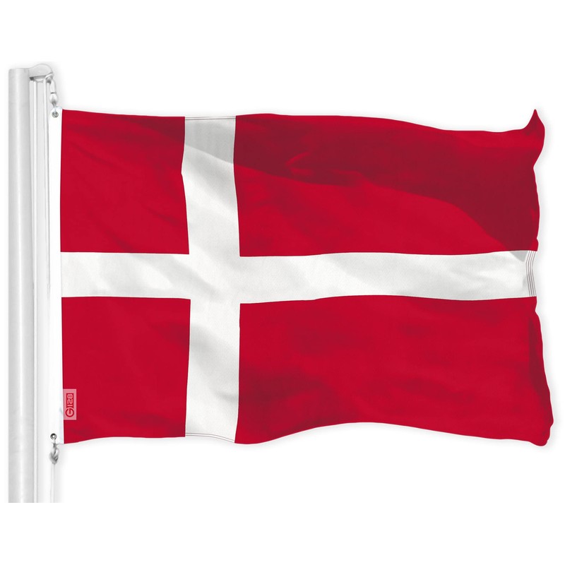USA American & Denmark Danish Flags 3x5 FT Combo Printed