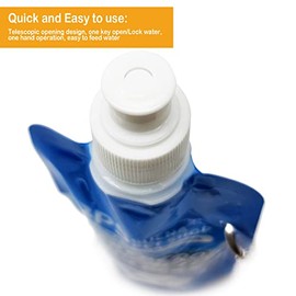 BPS BPS-5753 x 2 Botella higiénica para Perros y Mascotas, 500 ml, con mosquetón (2 Botellas higiénicas de Limpieza)