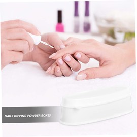 Healeved 6pcs French Style Nail Dipping Powder Boxes for Nail Art Easy to Use Manicure Tool for Home and Salon