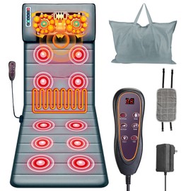 iMounTEK Electric Full Body Heated Massage Mat Neck Back Heating Pad Chair Pad Massage US